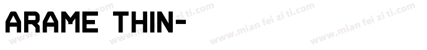 Arame Thin字体转换